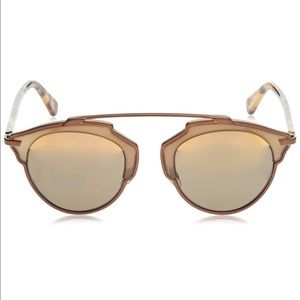 Dior So Real two-tone leather upper sunglasses